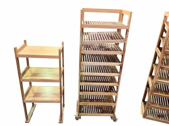 3 broodrekken: 30x50x200 cm, 70x45x200 cm, 66x45x145 cm - afbeelding 8 van  12