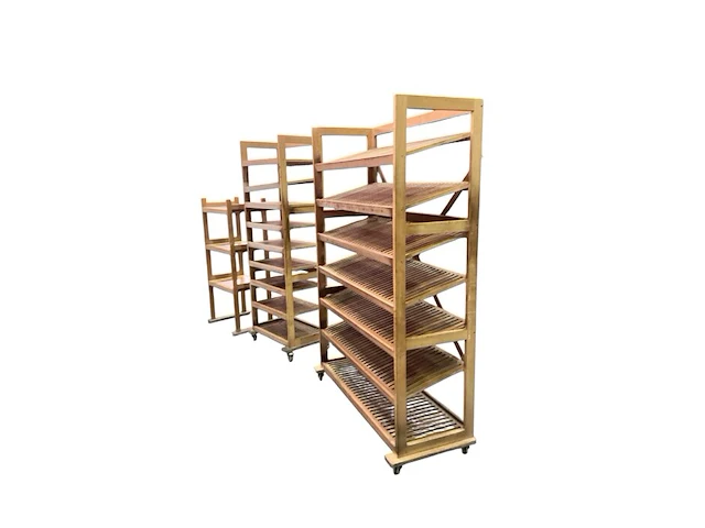 3 broodrekken: 30x50x200 cm, 70x45x200 cm, 66x45x145 cm - afbeelding 10 van  12