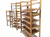 3 broodrekken: 30x50x200 cm, 70x45x200 cm, 66x45x145 cm - afbeelding 10 van  12
