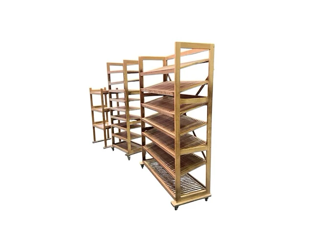 3 broodrekken: 30x50x200 cm, 70x45x200 cm, 66x45x145 cm - afbeelding 11 van  12