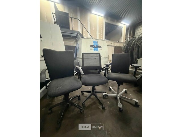 3 bureaustoelen - afbeelding 1 van  1