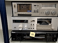 3 cassettedecks sharp, philips, en sony - afbeelding 1 van  1