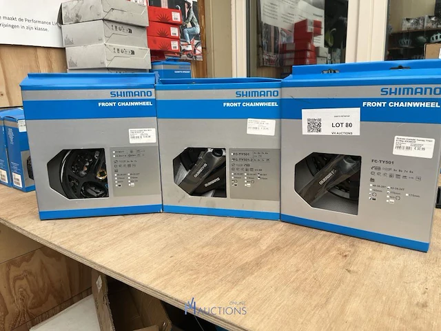 3 cranksets shimano - afbeelding 1 van  4