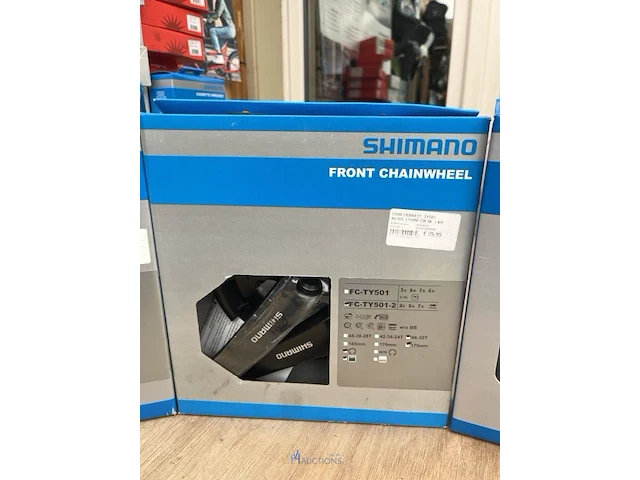3 cranksets shimano - afbeelding 3 van  4