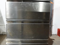 3-delgie inox kast - afbeelding 1 van  3