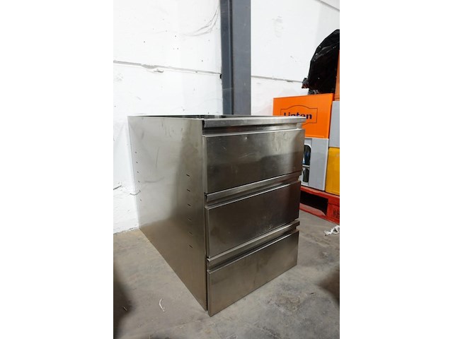 3-delgie inox kast - afbeelding 2 van  3