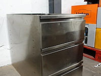 3-delgie inox kast - afbeelding 2 van  3