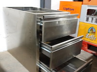 3-delgie inox kast - afbeelding 3 van  3