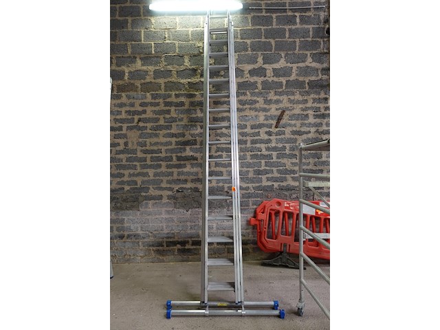 3-delig aluminium ladder - afbeelding 1 van  3
