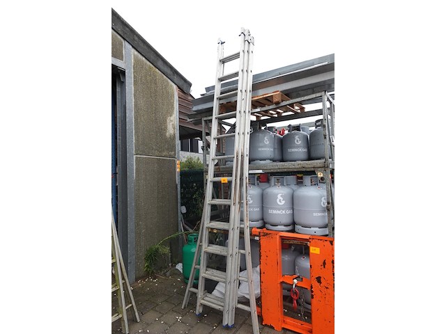 3-delig aluminium ladder - afbeelding 1 van  4