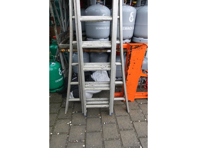 3-delig aluminium ladder - afbeelding 2 van  4