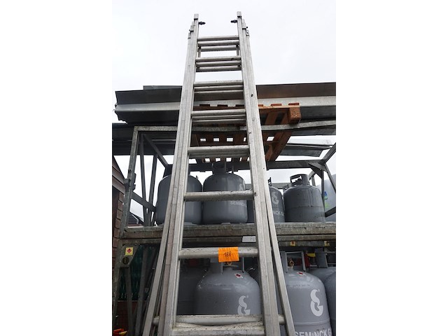 3-delig aluminium ladder - afbeelding 3 van  4