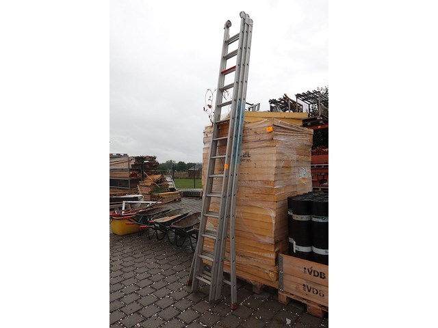 3-delig aluminium ladder - afbeelding 1 van  3