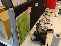 3-delig bureaeiland + 3x bureaustoel - afbeelding 9 van  9