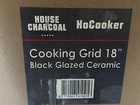 3 delig ceramisch rooster voor kamado bbq - afbeelding 2 van  2