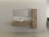 3-delig duo-badkamermeubel (120cm) - licht hout decor - incl. kranen - afbeelding 7 van  7