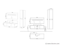 3-delig duo-badkamermeubel - afbeelding 5 van  5