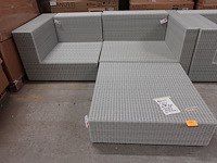 3-delig wicker hoeksalon manutti - afbeelding 1 van  3