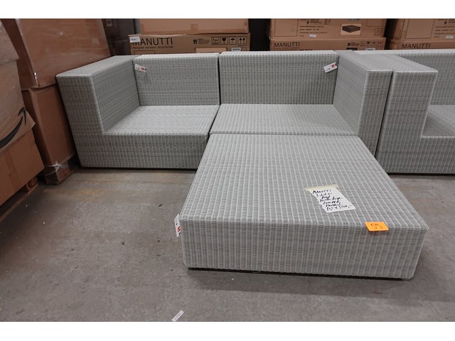 3-delig wicker hoeksalon manutti - afbeelding 1 van  3