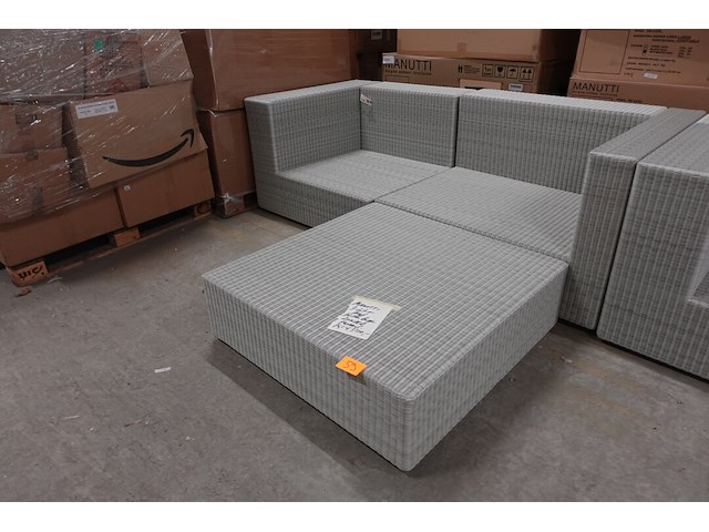 3-delig wicker hoeksalon manutti - afbeelding 2 van  3