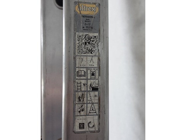 3-delige alu ladder altrex - afbeelding 3 van  6