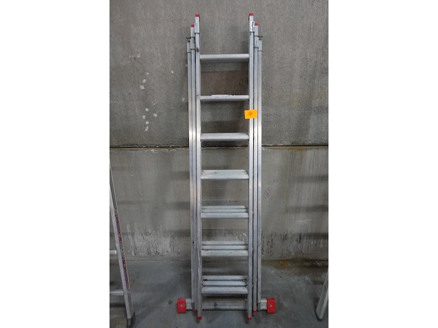 3-delige alu ladder perfecty - afbeelding 1 van  4