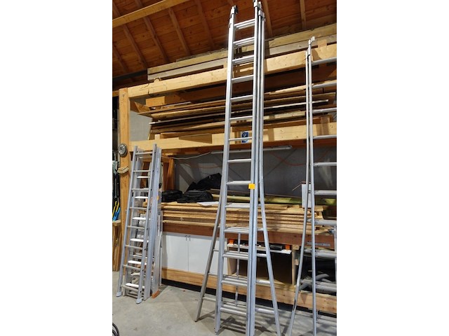 3-delige alu ladder - afbeelding 1 van  2