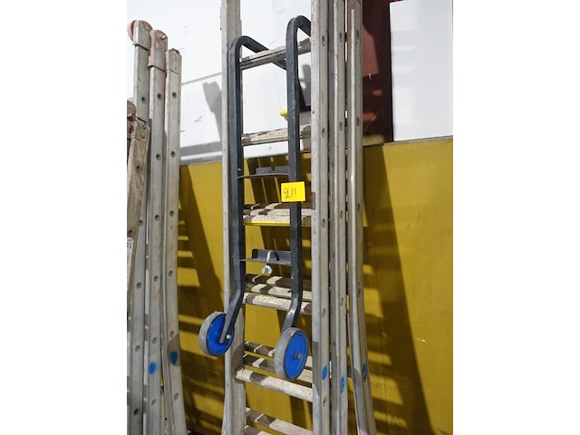 3-delige alu ladder - afbeelding 2 van  3