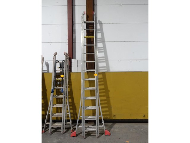 3-delige alu ladder - afbeelding 1 van  2