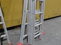 3-delige alu ladder - afbeelding 2 van  2