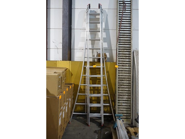 3-delige alu ladder - afbeelding 1 van  1