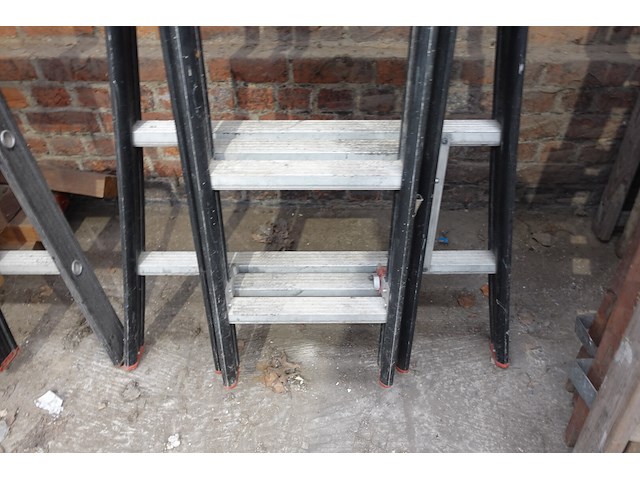 3-delige alu ladder - afbeelding 2 van  3
