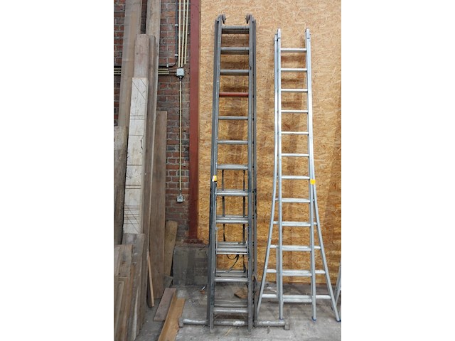 3-delige alu ladder - afbeelding 1 van  4
