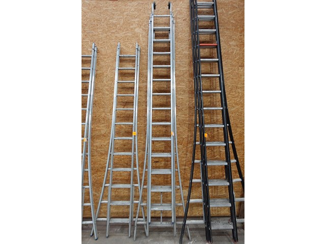 3-delige alu ladder - afbeelding 1 van  3