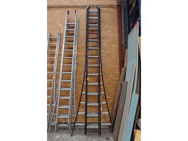3-delige alu ladder - afbeelding 1 van  3
