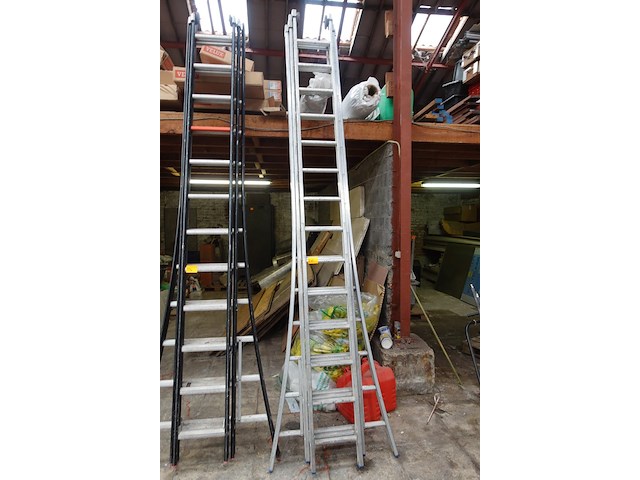 3-delige alu ladder - afbeelding 1 van  3