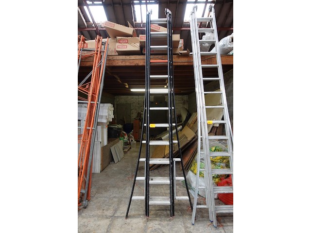 3-delige alu ladder - afbeelding 1 van  3