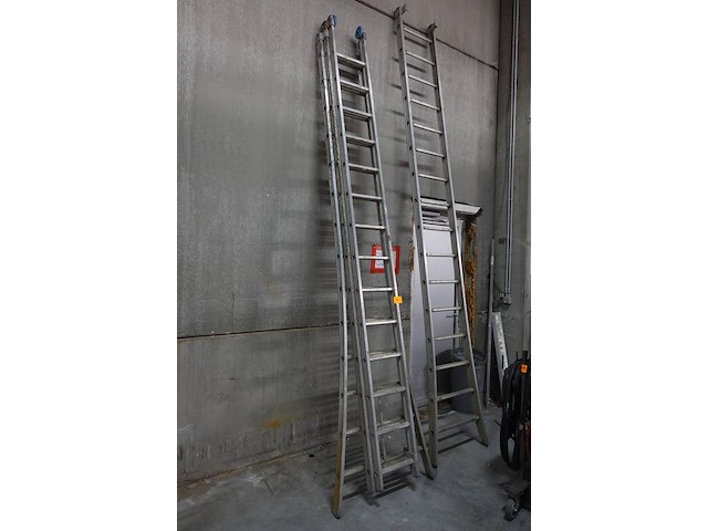3-delige alu ladder - afbeelding 1 van  3