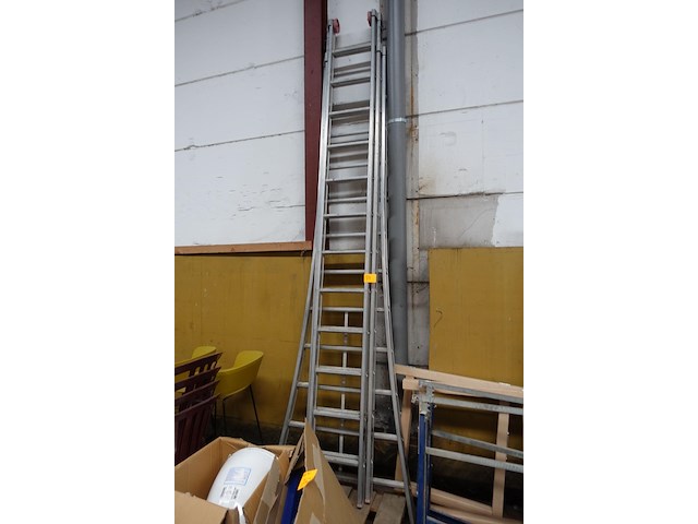 3-delige alu ladder - afbeelding 1 van  1