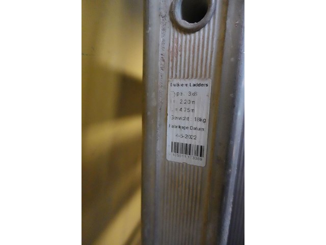 3-delige alu ladder - afbeelding 2 van  2