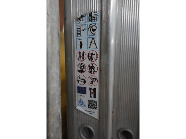 3-delige alu ladder - afbeelding 2 van  2