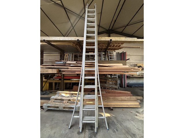 3 delige alu ladder - afbeelding 1 van  1