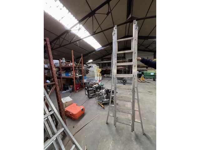 3 delige alu ladder - afbeelding 1 van  2