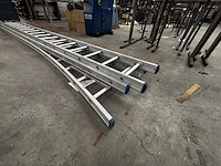 3-delige alu schuifladder - afbeelding 2 van  2