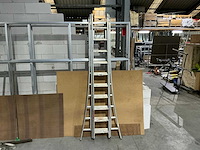 3 delige alu schuifladder - afbeelding 2 van  3