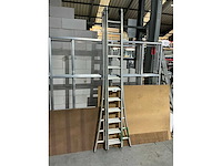 3 delige alu schuifladder - afbeelding 3 van  3