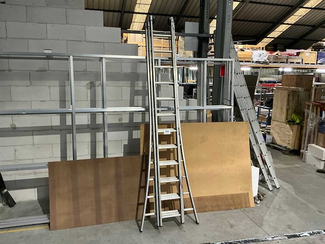 3 delige alu schuifladder - afbeelding 2 van  4