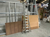 3 delige alu schuifladder - afbeelding 2 van  3