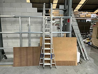 3 delige alu schuifladder - afbeelding 1 van  3