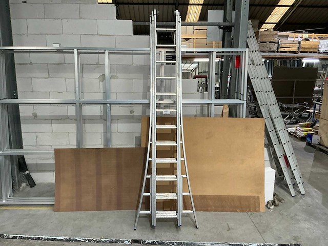 3 delige alu schuifladder - afbeelding 1 van  3